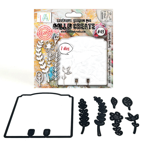 AALL &amp; Create // Memory Dex Card Cutting Dies // Spring Sprouts // 7 pieces