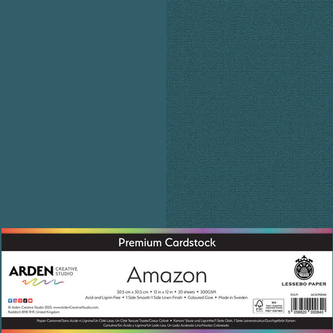 3 stk Premium Cardstock // 12x12 inch (30,5cmx30,5cm) // "Amazon" // Arden Creative Studio
