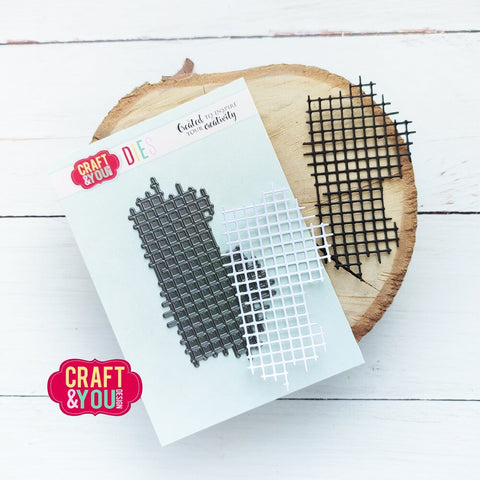 Craft &amp; You punching template "Checkered Background"