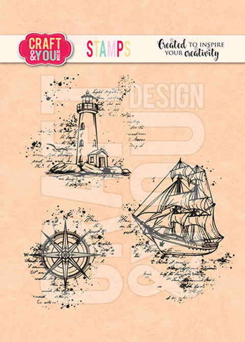 Craft & You Design // "Sea Travel" // Stamp Set