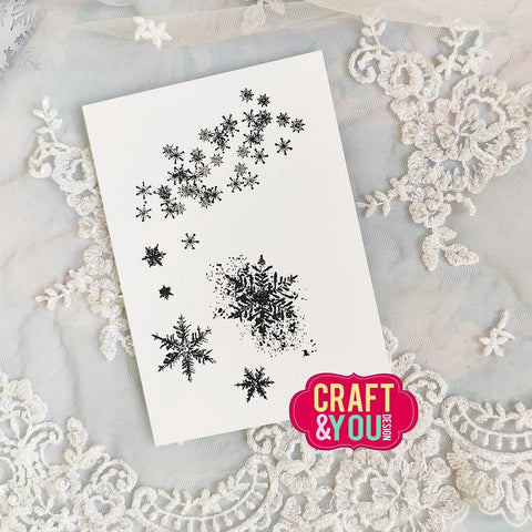 Craft & You Design // "Snowflakes" // Stamp