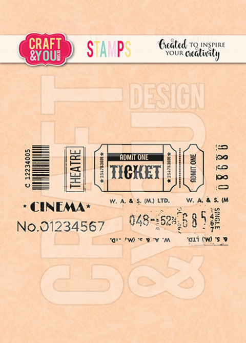 Craft &amp; You Design Ticket 2 Stamp Set