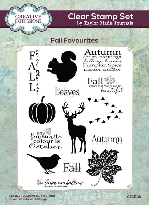 "Fall Favorites" // Creative Expressions stamp A 5 // Taylor made Journals 