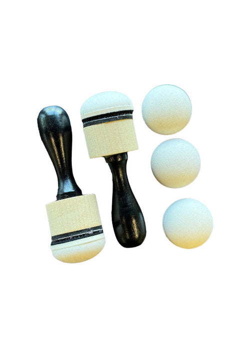 Ink Applicator // 2 pieces made of wood including 2 pads