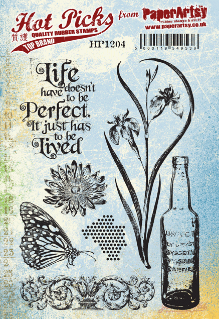 PaperArtsy // Hot Pick No. 1204 // Gummistempel // A 5 Größe