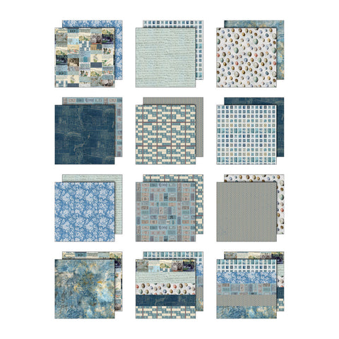 Tim Holtz Palette Collection 12 x 12 Inch "Blue"