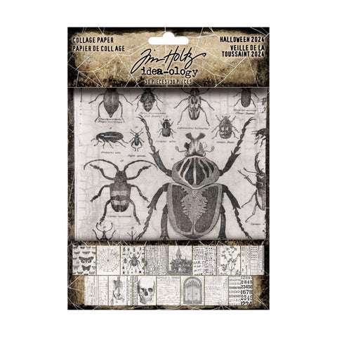 Tim Holtz - Idea-ology // Collage Paper // "Halloween 2024" // 30 sheets