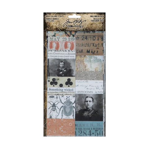 Tim Holtz // Halloween Collage Strips // 24 pieces // Large