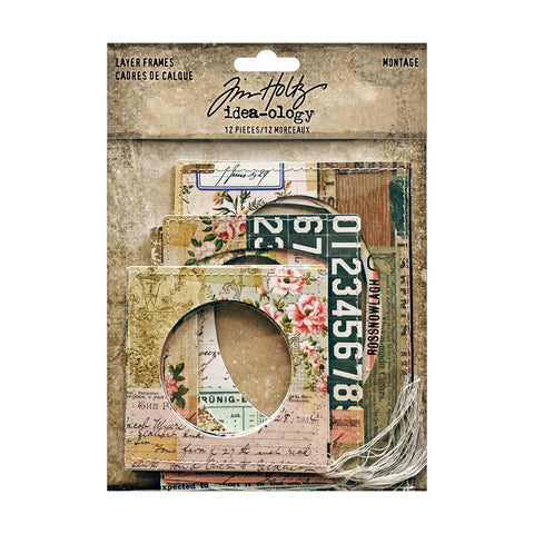 Tim Holtz // Layer Frames // "Montage" 12 Stück