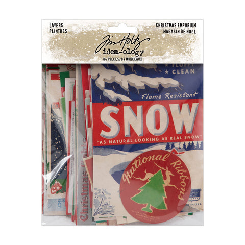 Tim Holtz // "Layers Christmas EMPORIUM" // 84 pieces