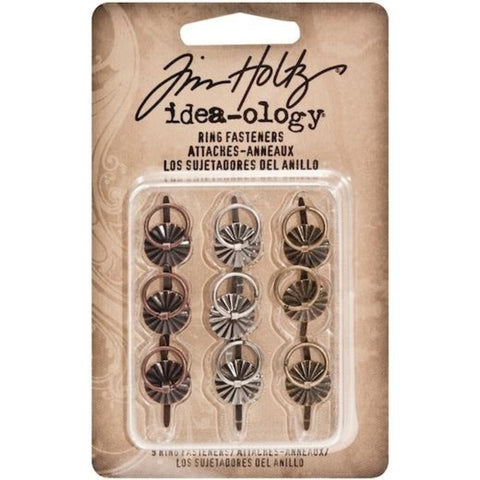 Ring Fasteners // 9 pieces // Idea-ology // Tim Holtz