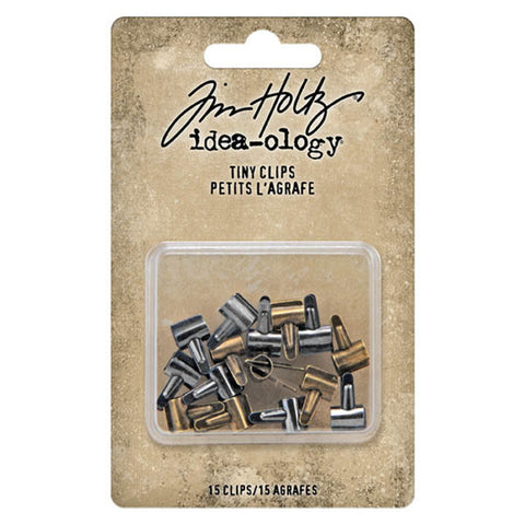 Tiny Clips (very small clips) // 15 pieces // Idea-ology // Tim Holtz