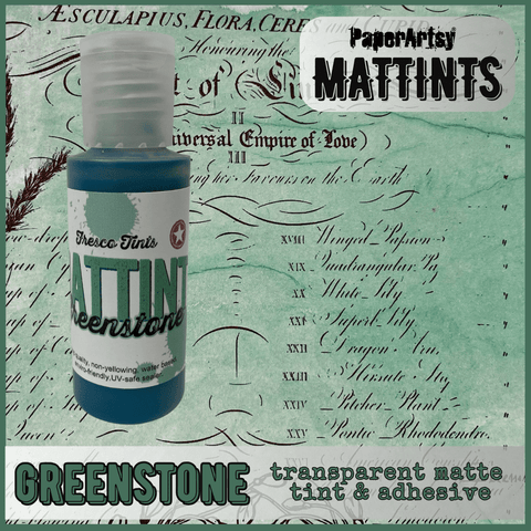 PaperArtsy Mattint "Greenstone" // Getönte Farbe mit mattem Effekt // 50 ml