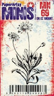 PaperArtsy // Mini Stempel No. 69 // Gummistempel // ca. 7 cm x 5 cm