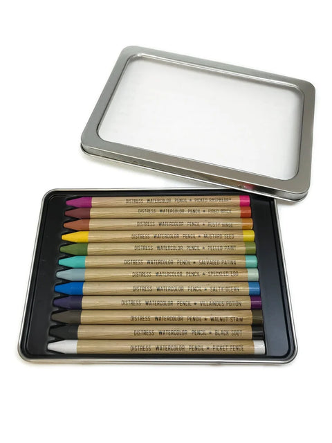 Tim Holtz Distress Watercolor Pencils Kit 1 // 12 pieces