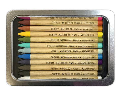 Tim Holtz Distress Watercolor Pencils Kit 1 // 12 pieces