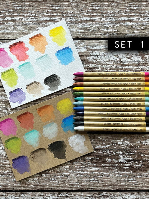 Tim Holtz Distress Watercolor Pencils Kit 1 // 12 Stück