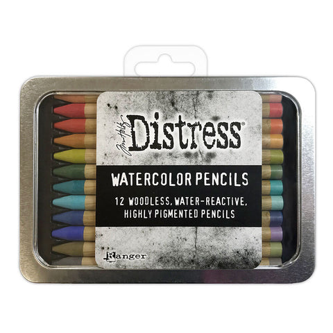 Tim Holtz Distress Watercolor Pencils Kit 3 // 12 pieces