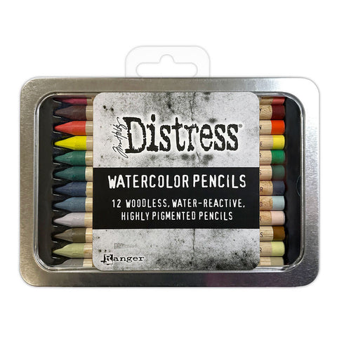 Tim Holtz Distress Watercolor Pencils Kit 5 // 12 pieces