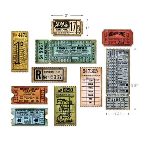 Sizzix Thinlits Die by Tim Holtz // "Ticket Booth" // Stanzschablonen