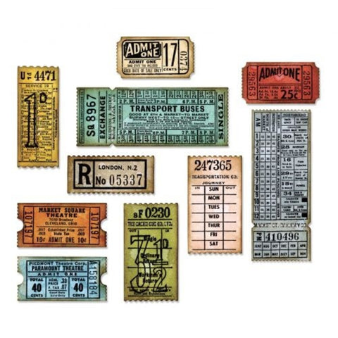 Sizzix Thinlits Die by Tim Holtz // "Ticket Booth" // Stanzschablonen