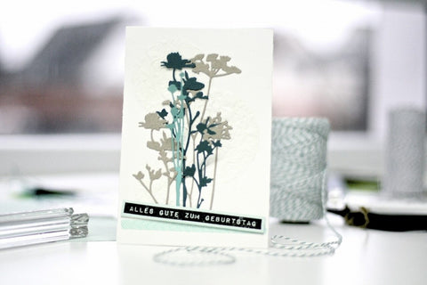 Sizzix Thinlits Die by Tim Holtz // "Wildflowers" // Stanzschablonen