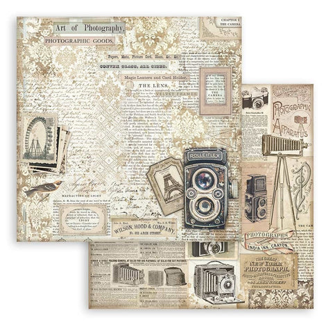 "Brocante Antiques" // Stamperia Papierset // 20 cm x 20 cm // EINSEITIG bedruckt