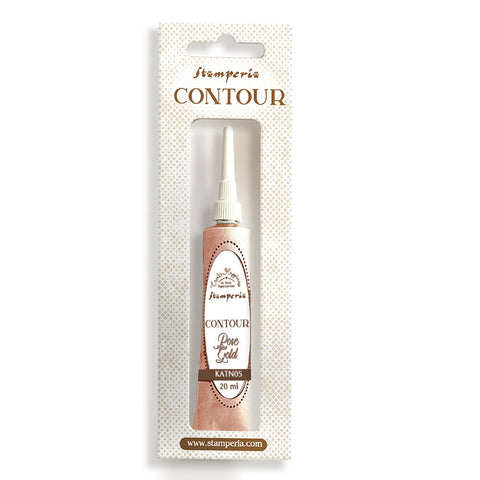 Stamperia Create Happiness Contour Liner "Bronze" // 20 ml