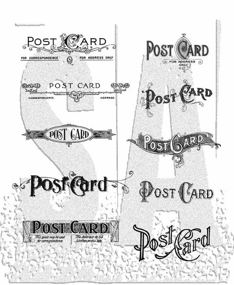 "Postcards" // Tim Holtz // 24.1 x 17.8 x 0.7 cm