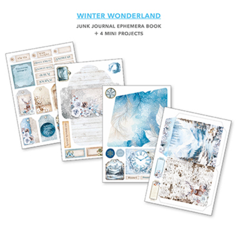 Junk Journal Ephemera Book "Winter Wonderland" // Ciao Bella // 32 Seiten