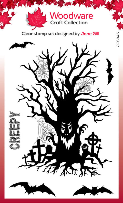 Woodware Stempelset "Haunted Tree" // DIN A 6